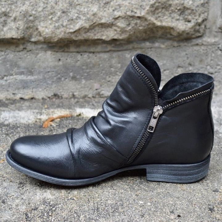 VIANNELE™ | Bottes Zippées en cuir végane