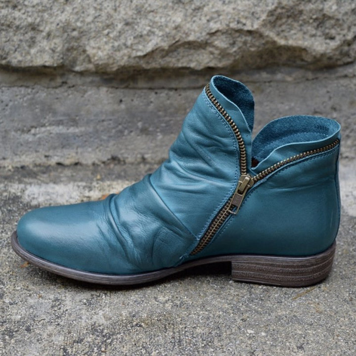 VIANNELE™ | Bottes Zippées en cuir végane