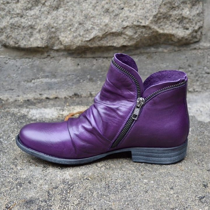 VIANNELE™ | Bottes Zippées en cuir végane