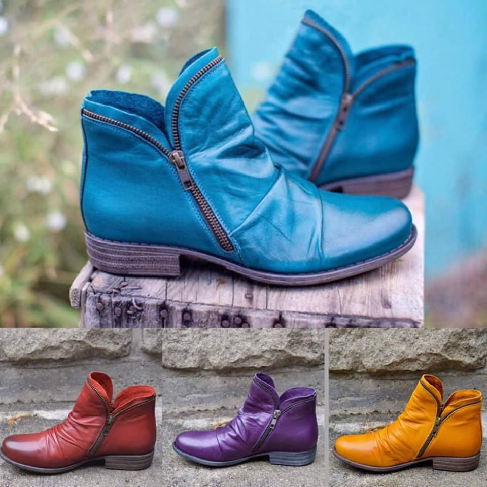 VIANNELE™ | Bottes Zippées en cuir végane