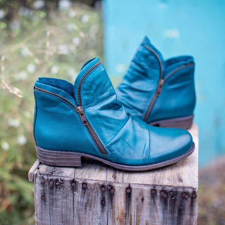 VIANNELE™ | Bottes Zippées en cuir végane